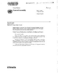 024-16(2) - United Nations Declaration on the Rights of Indigenous Peoples : draft resolution