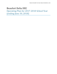 126-18(3) - Beaufort Delta District Education Council Operating Plan for 2017-2018 School Year (ending June 30, 2018) 