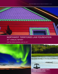 339-18(3) - Northwest Territories Law Foundation 35th Annual Report for the period ending June 30, 2017 