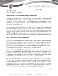 157-19(2) - Follow-up Letter for Oral Question 279-19(2) Home Internet Connectivity 