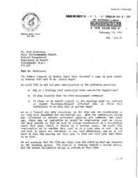 029-91(1) - Letter from Mayor Rankin Inlet Regarding Tailings Pond in Rankin