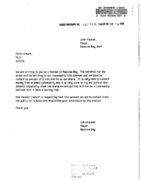 12-90(1) - Letter from Mayor, Repulse Bay, Requesting Funding for Curling Rink