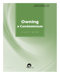 11-17(2) - Owning a Condominium: A User's Guide 