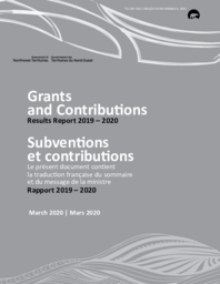 238-19(2) - Grants and Contributions Results Report 2019-2020 