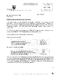 091-17(3) - Letter Dated August 16, 2012: GNWT Safe Advantage Program Results 