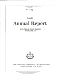 54-87(1) - Fourth Annual Report of the Northwest Territories Law Foundation