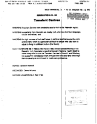 24-90(1) - Keewatin Inuit Association Resolution, Regarding Transient Centres