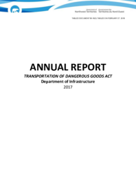 099-18(3) - 2017 Annual Report Transportation of Dangerous Goods Act Department of Infrastructure 