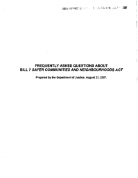 57-15(6) - Frequently asked questions about Bill 7 Safer Communities and Neighbourhoods Act