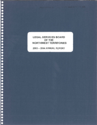 074-15(3) - 2003/2004 Annual Report of the Legal Services Board