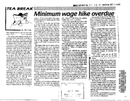 37-90(2) - Minimum Wage Hike Overdue