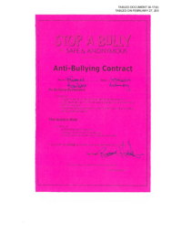 034-17(4) - Anti-Bullying Contract 