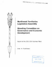 102-14(3)-Standing Committee on Governance and Economic Development