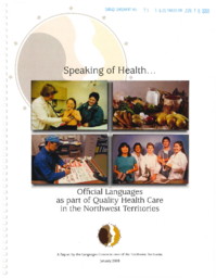 071-16(2) - Speaking of Health - Official Languaes as part of Quality Health Care in the Northwest Territories