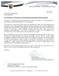 263-19(2) - Follow-up Letter for Oral Question 413-19(2): How Core Need Income Threshold is Used for Housing 