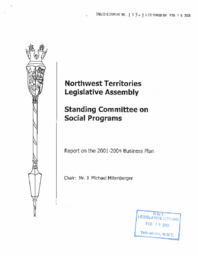 103-14(3)-Standing Committees on Social Programs 