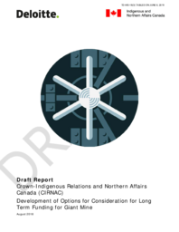 465-18(3) - Draft Report, Crown-Indigenous Relations and Northern Affairs Canada (CIRNAC) - Development of Options for Consideration for Long Term Funding for Giant Mine 