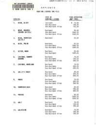 006-12(2) - Hunting Licence Tag Fees