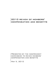 030-16(5) - 2010 Review of Members' Compensation and Benefits 