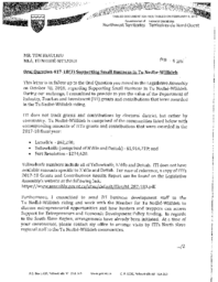 324-18(3) - Follow-up Letter for Oral Question 417-18(3): Supporting Small Business in Tu Nedhe-Wiilideh 