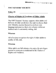 163-16(5) - NWT Seniors' Society Charter of Rights & Freedoms of Older Adults 