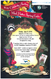 22-16(6) - 2011 Celebrity Auction - Mad Hatter Spring Gala Poster 