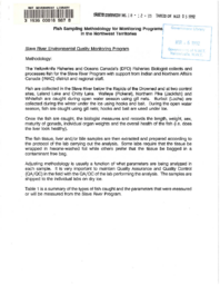 018-12(2) - Fish Sampling Methodology for Monitoring Programs in the Northwest Territories