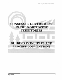 373-19(2) - Consensus Government in the Northwest Territories - Guiding Principles and Process Conventions, August 2020 