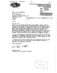 062-12(7) - Letter Concerning Loss of NHC Librarian Post