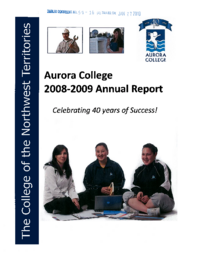 59-16(4) - Aurora College 2008-2009 Annual Report 