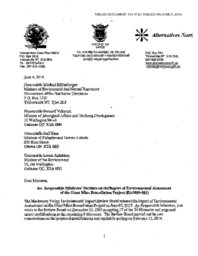 113-17(5) - Responsible Ministers' Decision on the Report of Environmental Assessment of the Giant Mine Remediation Project (EA0809-001) 