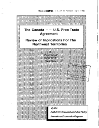 15-88(2) - Canada/US Free Trade Agreement, Review of Implications for the NWT