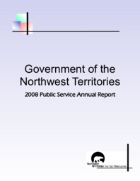 42-16(4) - Government of the Northwest Territories 2008 Public Service Annual Report 