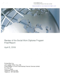 251-18(3) - Review of the Social Work Diploma Program Final Report 