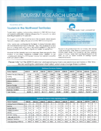 112-16(5) - Tourism Research Update, November 2010 