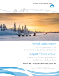 567-19(2) - Annual Status Report - 2019-2023 Mandate of the Government of the Northwest Territories, February 2021-January 2022 