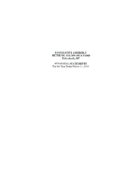 084-16(5) - Legislative Assembly Retiring Allowance Fund Financial Statements for the Year Ended March 31, 2010 