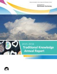 097-18(3) - 2015-2016 Traditional Knowledge Annual Report 