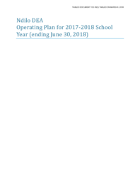 132-18(3) - Ndilo District Education Authority Operating Plan for 2017-2018 School Year (ending June 30, 2018) 