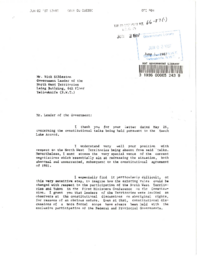 66-87(1) - Letter from Premier of Quebec Regarding Meech Lake Accord