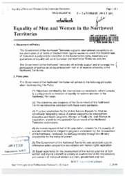 008-14(3)-Equality of men and women in the Northwest Territories