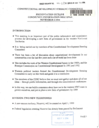 64-12(6) - Presentation Outline Community Information Meetings Nov 6 1994