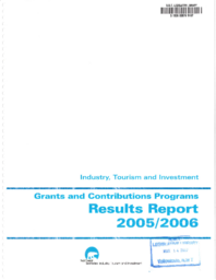 02-15(6) - Grants and Contricubutions Programs Results Report 2005/2006