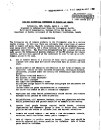 94-89(1) - International Circumpolar Conference on Tobacco and Health, April, 1989, Recommendations