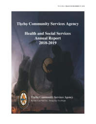 15-19(1) - Tlicho Community Services Agency - Health and Social Services Annual Report 2018-2019 