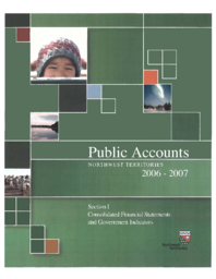 03-16(1) - Public accounts 2006-2007. Section I, Consolidated financial statements and government indicators