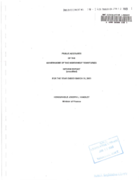 070-14(6) - Public Accounts of the Government of the Northwest Territories Interim Report