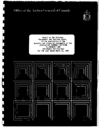 03-87(2) - Examination of Accounts and Financial Transactions of the Legislative Assembly Retiring Allowances Fund, Year Ended March 31, 1987