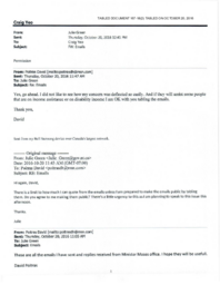 167-18(2) - Email Correspondence between David Poitras and MLA Green, Julie, 1960- 