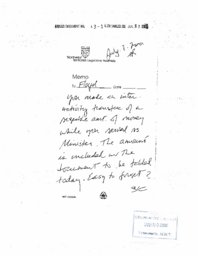 043-14(3)-Note from the Member for Sahtu, Mr. Stephen Kakfwi, to the Member for Inuvik Boot Lake